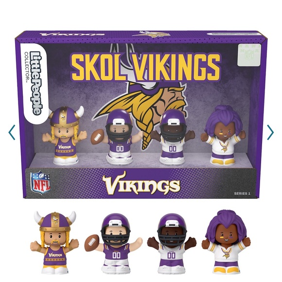 Fisher-Price Other - 🆕 NWT Mattel Fisher Price Little People NFL Vikings set - Collectors Edition